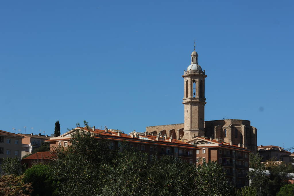 Esparreguera, st. Eulalia church. Seemingly roofless.