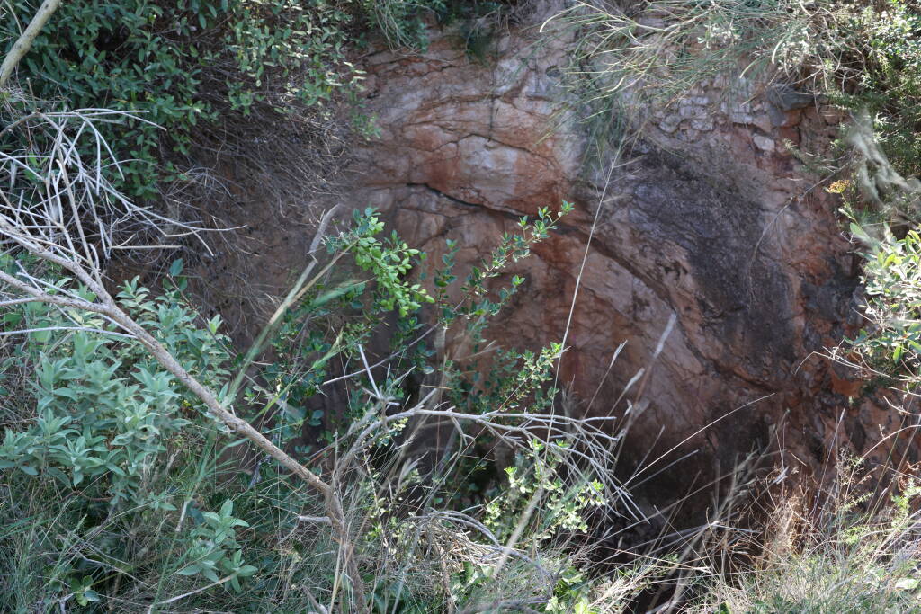 Look inside the lime kiln