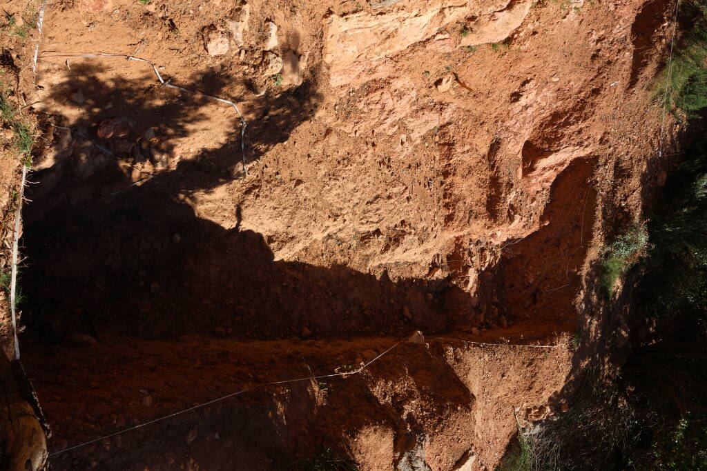 This looked like an archeology site.