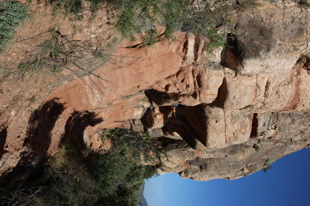 Footpath in some places more for goats than for people.