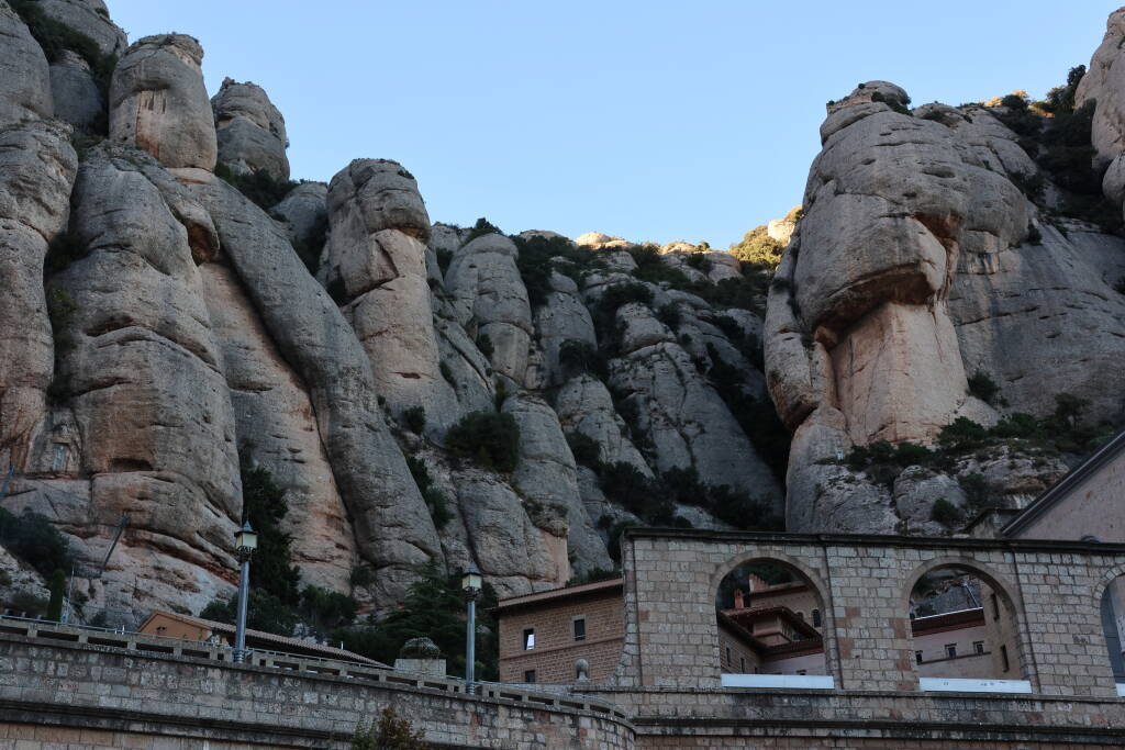 Rocks everywhere. Originally I wanted to explore the monastery but it was windy and cold and I was underdressed.