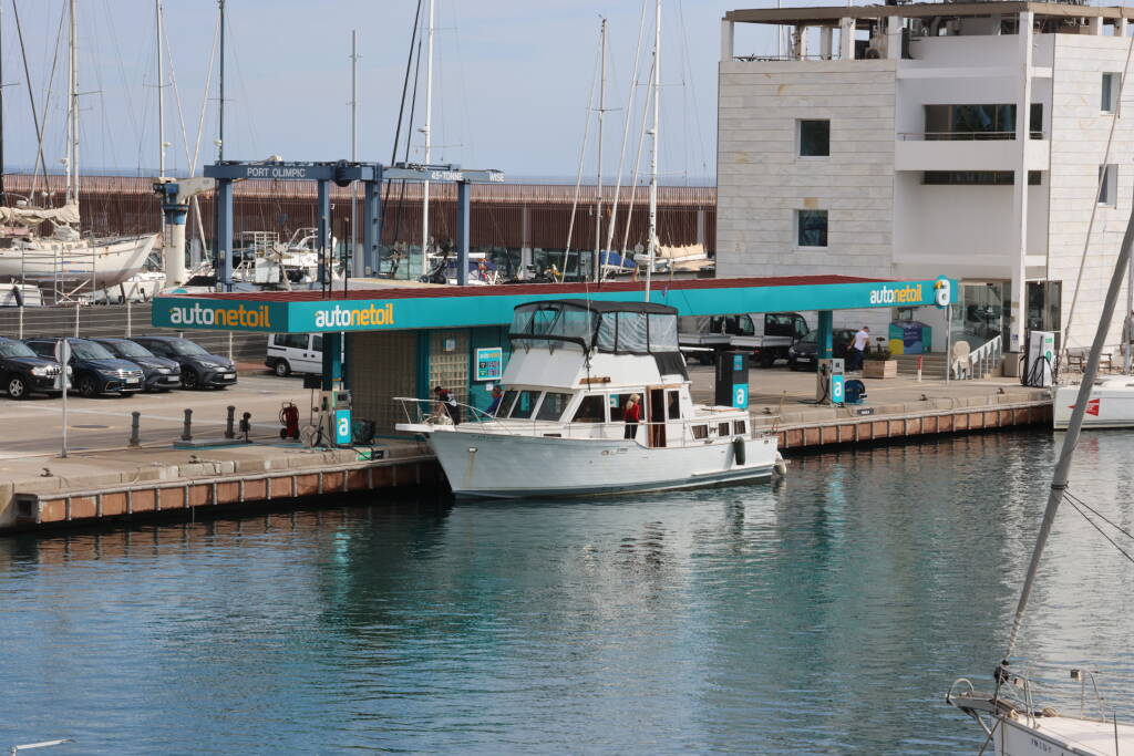 In the port, you may refuel both your car and boat.