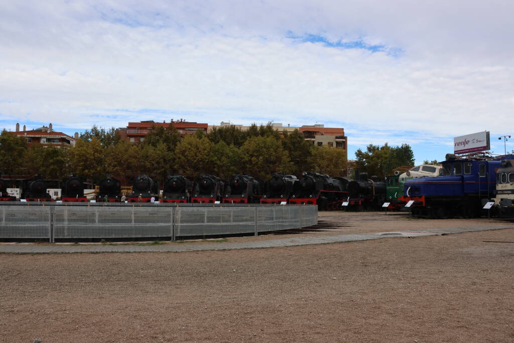 A collection of steam locomotives.