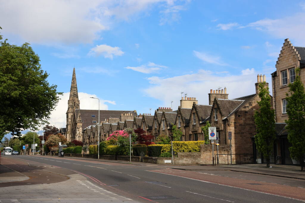 The West Coates street in Murrayfield