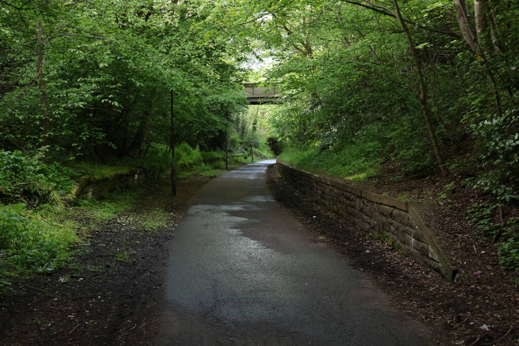 Craigleith station. The concrete bridge in backround leads to my hotel.