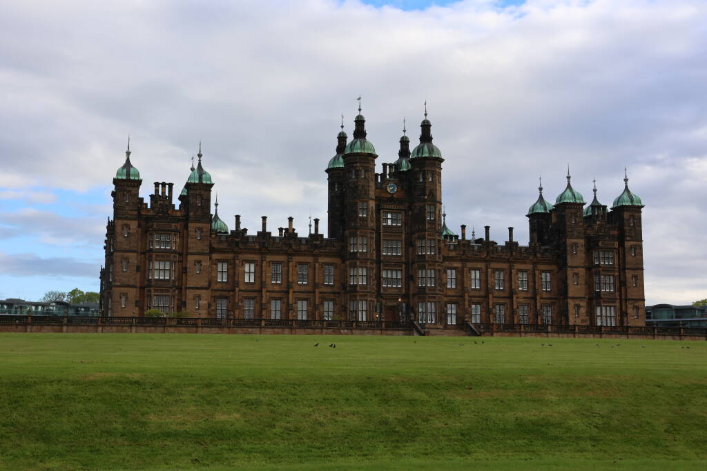 Built as Donaldson's school for poor, later special school for deaf, nowadays luxurious apartments with prices starting at half a million pounds.