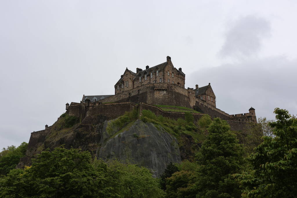 Castle hospital in the back of the castle.