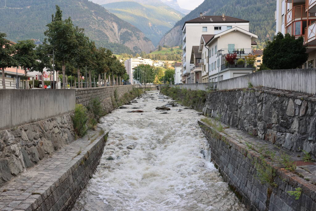 River Saltina flowing through Brig.