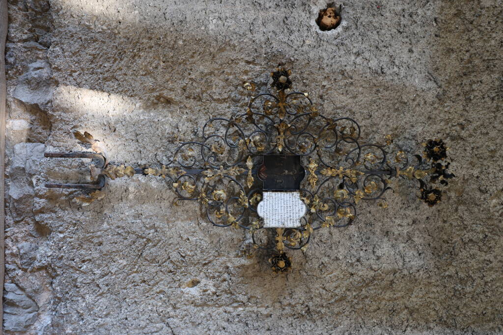 Under the roof, there is a valuable collection of crosses from tips of church towers, and it needs protection.