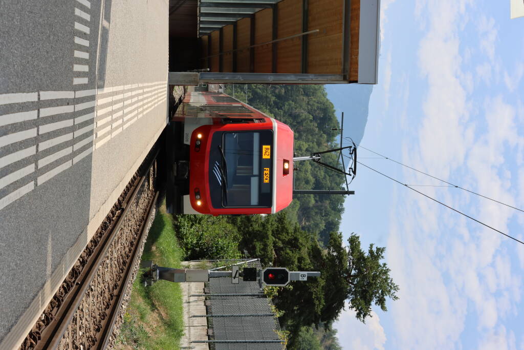 First a train in the opposite direction, to Fiesch.