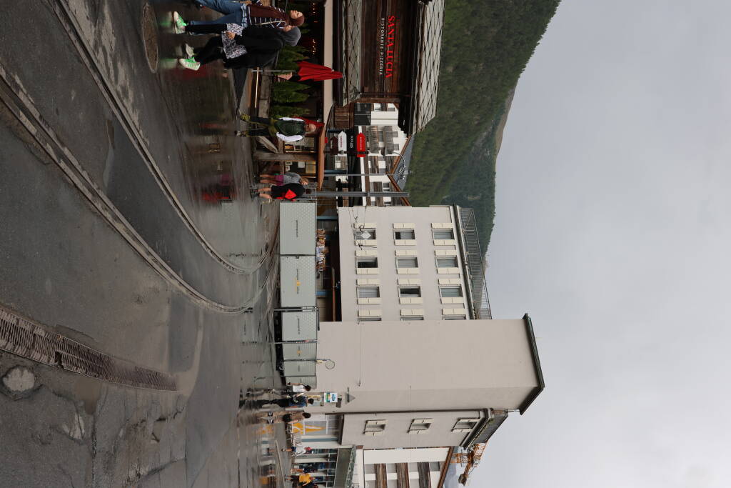 The Gornergrat mountain railway is connected to the Visp railway but with no catenary. Probably they are using this track to move freight cars between the lines.