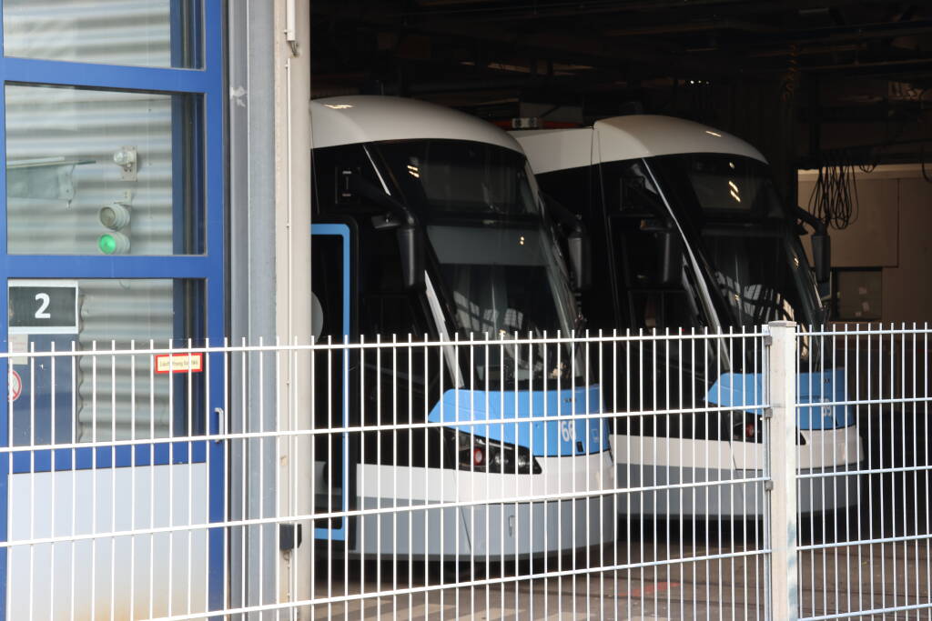 When you go tram-spotting but all of them are in the depot.