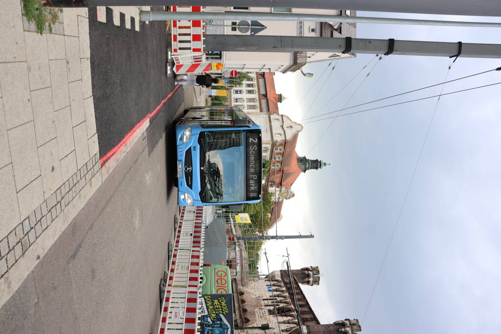 Substitute bus transport for tramways.