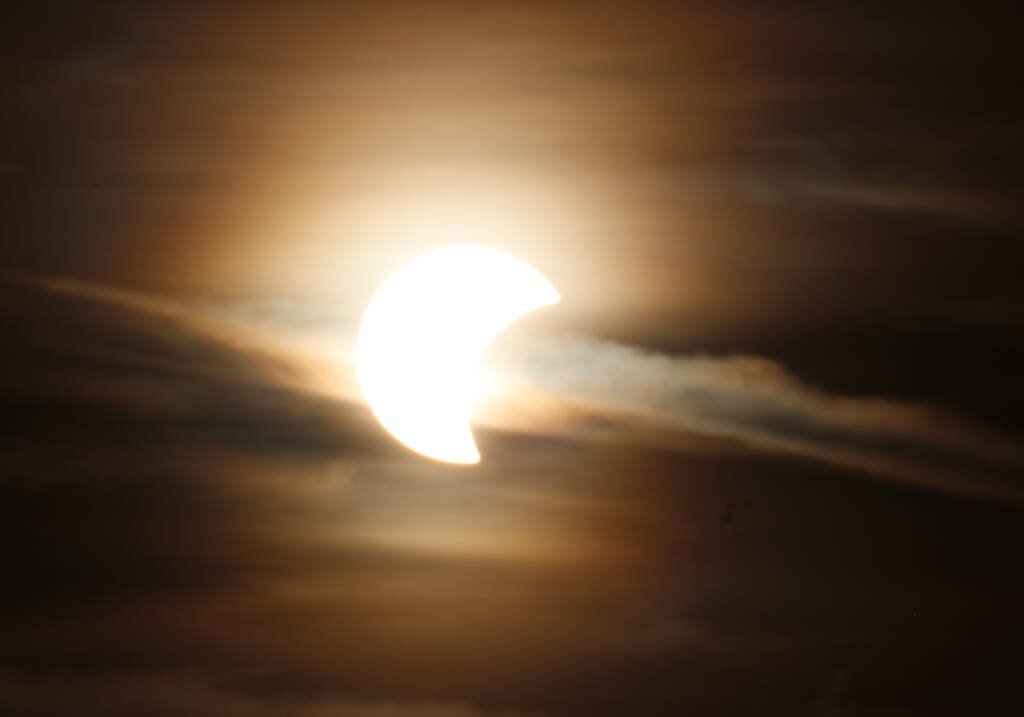 The sun interacts differently with different clouds.