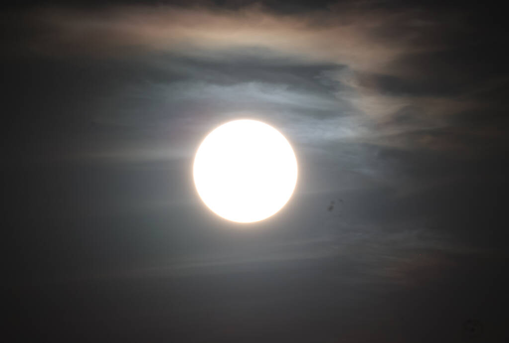 Eclipse is beginning but unable to be seen yet.